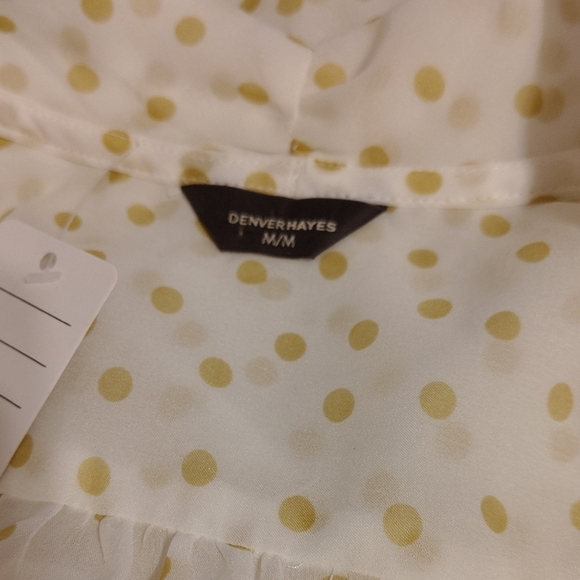 Denver Hayes Cream Polka Dot Blouse - Picture 4 of 4